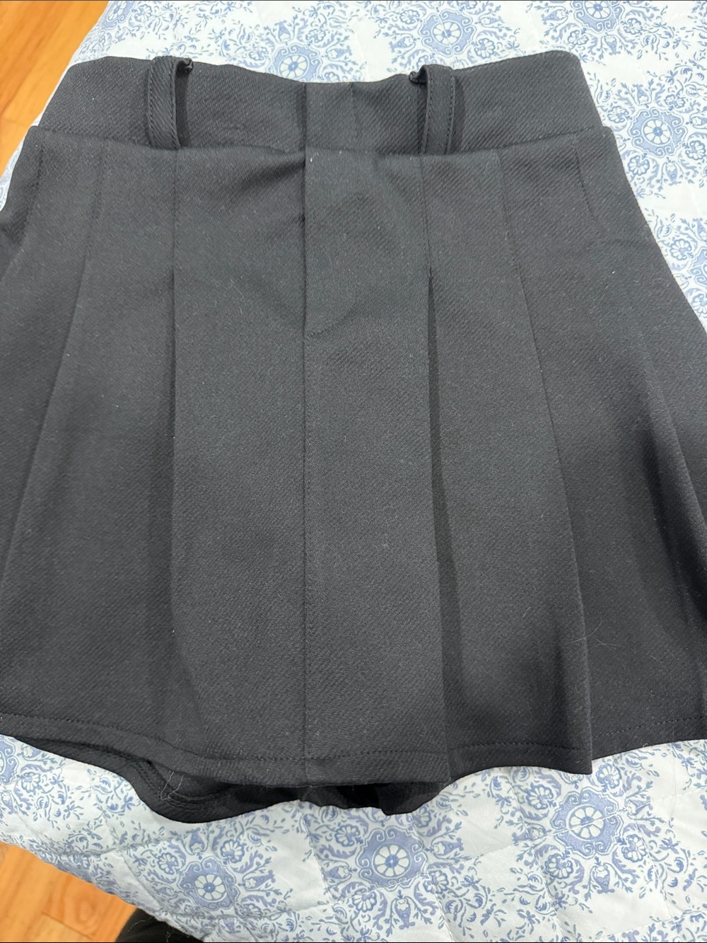 Zara Black Pleated Skort